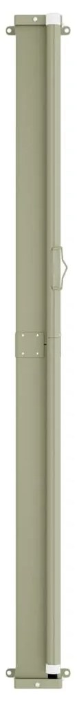 Toldo lateral retrátil para pátio 140x600 cm vermelho