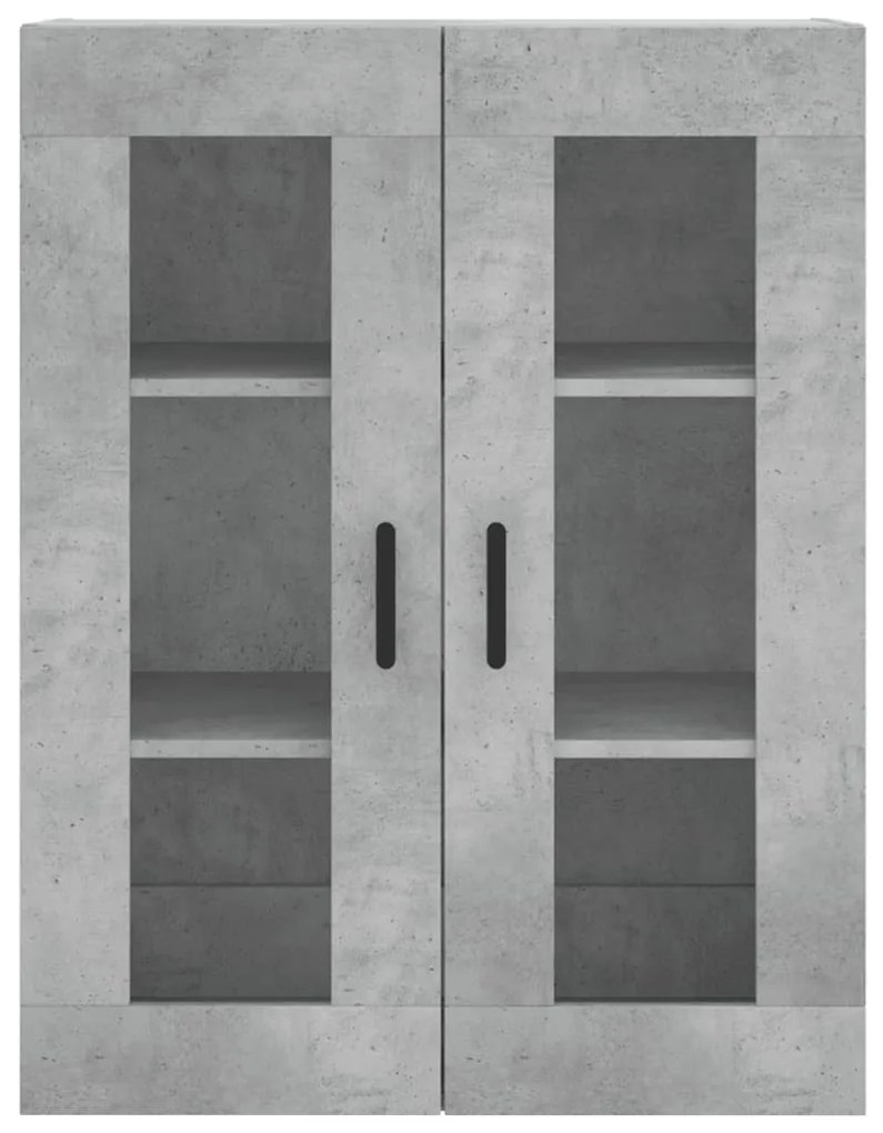 Armário alto 69,5x34x180 cm derivados de madeira cinza cimento