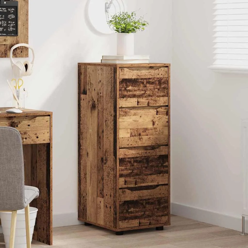 vidaXL Armário de arrumação Madeira Antiga 40 x 48 x 105 cm