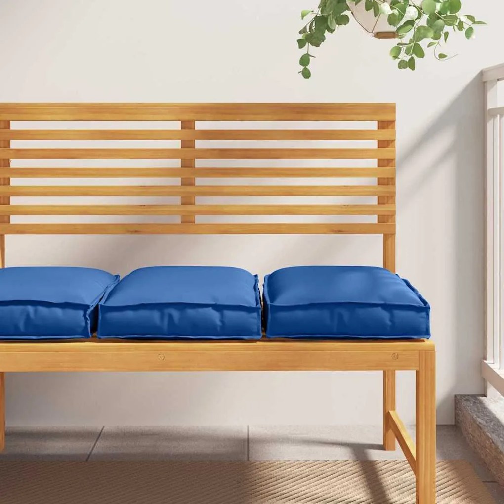 vidaXL Almofadas para Paletes 2 pcs Azul Royal 40x40x8 cm em Tecido Oxford