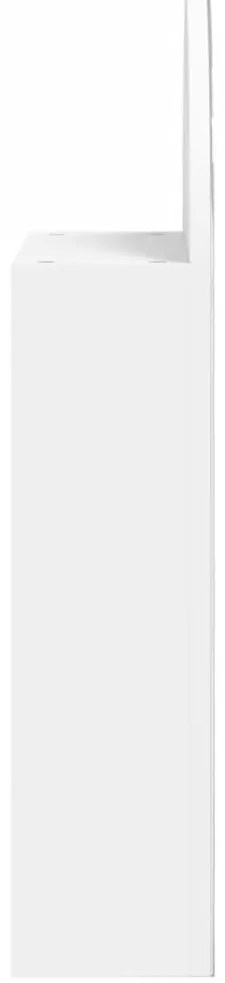 Armário espelhado arqueado p/ casa de banho c/ luz LED branco