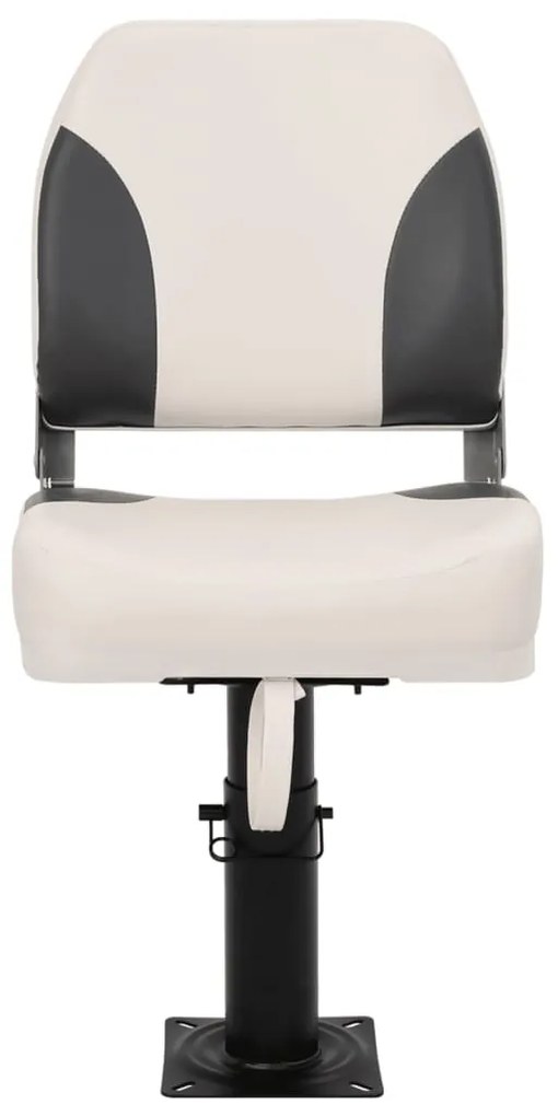 Assentos de barco 2 pcs c/ pedestais ajustáveis e rotação 360°