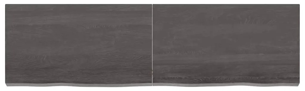 Prateleira de parede 140x40x6 cm carvalho tratado cinza-escuro