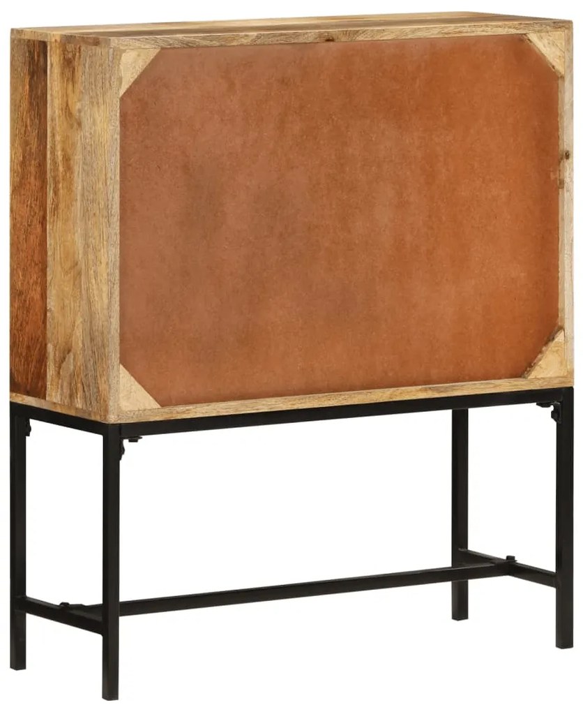 Armário alto 80x30x95 cm madeira de mangueira áspera maciça