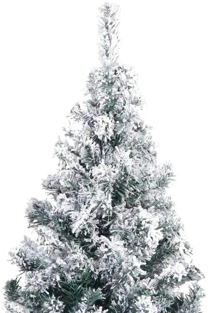 Árvore de Natal artificial com flocos de neve 400 cm PVC verde