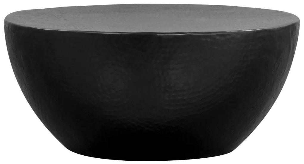 Mesa de centro em alumínio martelado 70x30 cm preto