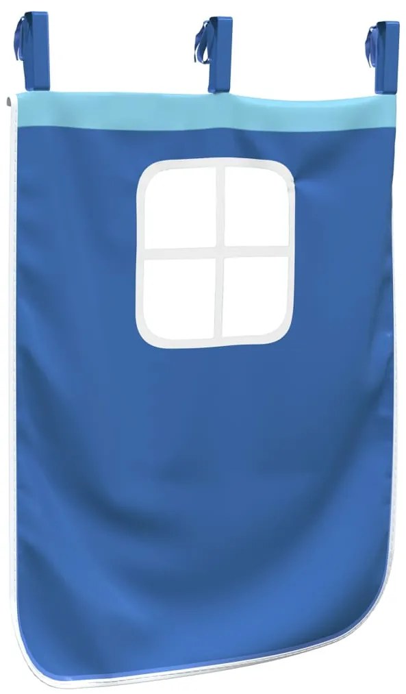 Cortinas para cama elevada com torre poliéster azul