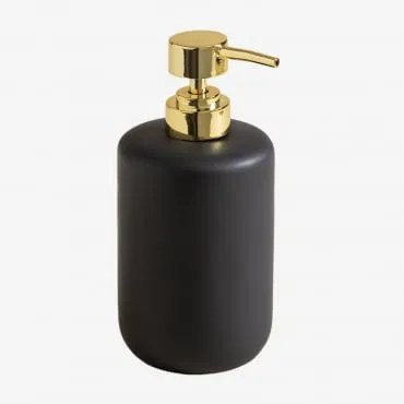 Dispensador De Sabonete De Cerâmica Pierk Preto - Sklum