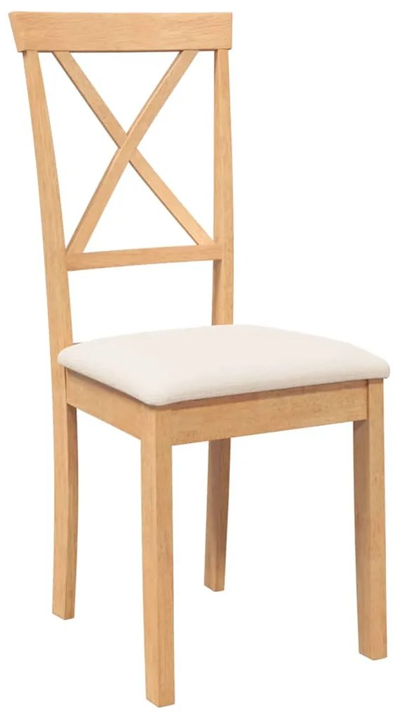 Cadeiras de jantar com almofadões 2 pcs madeira maciça