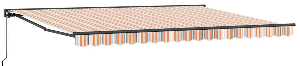 Toldo Retrátil Azul Marinho 450x300 cm Poliéster e Alumínio