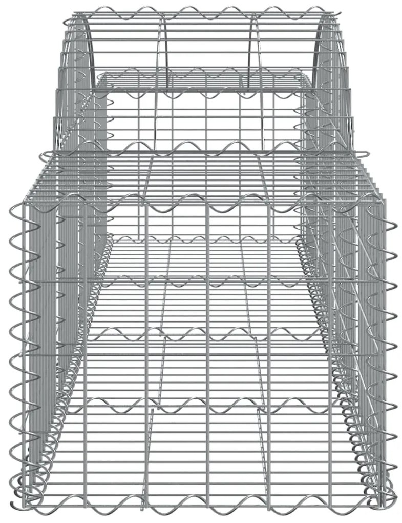 Cestos gabião arqueados 10pcs 200x50x40/60 cm ferro galvanizado