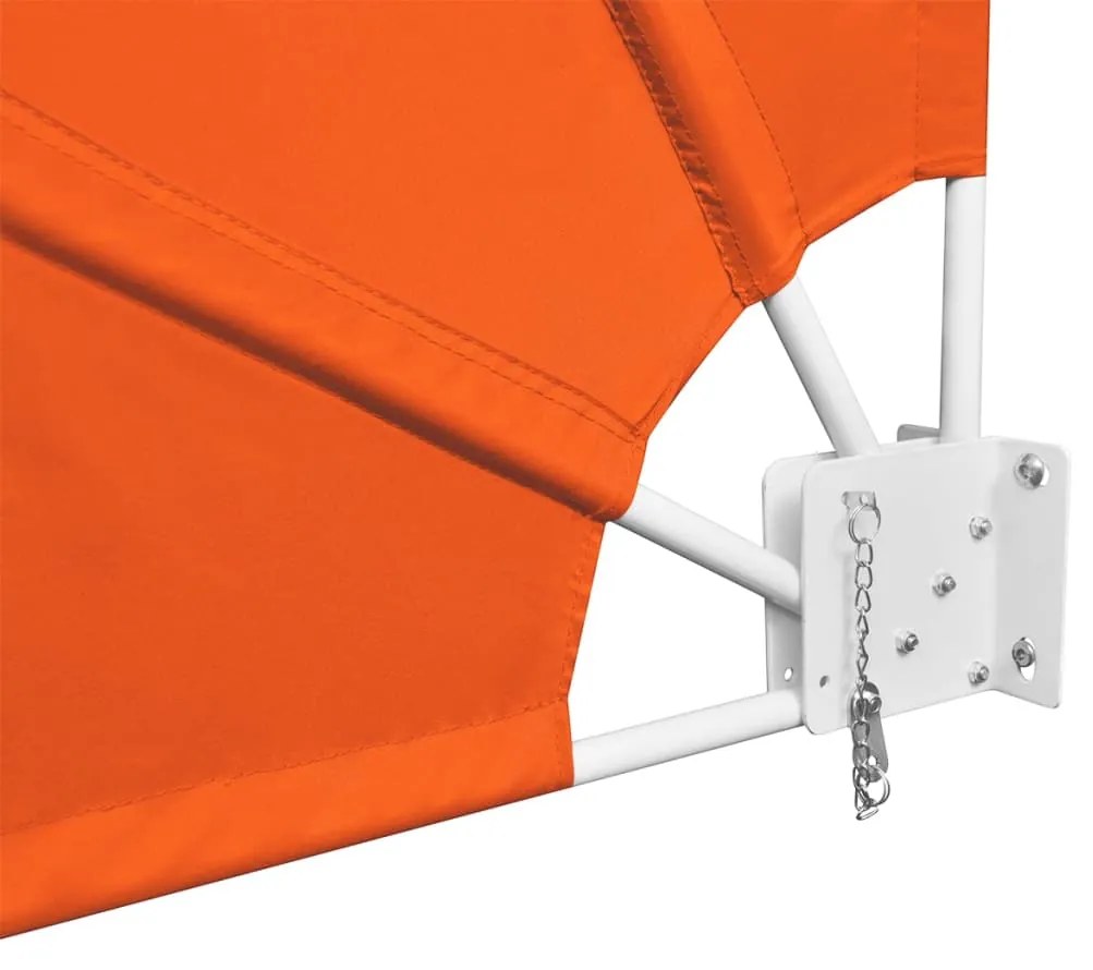 Toldo lateral dobrável para varanda 160x240 cm terracota