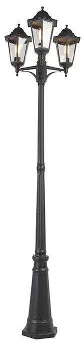 Lanterna de exterior rural preta IP44 - New Orleans 3