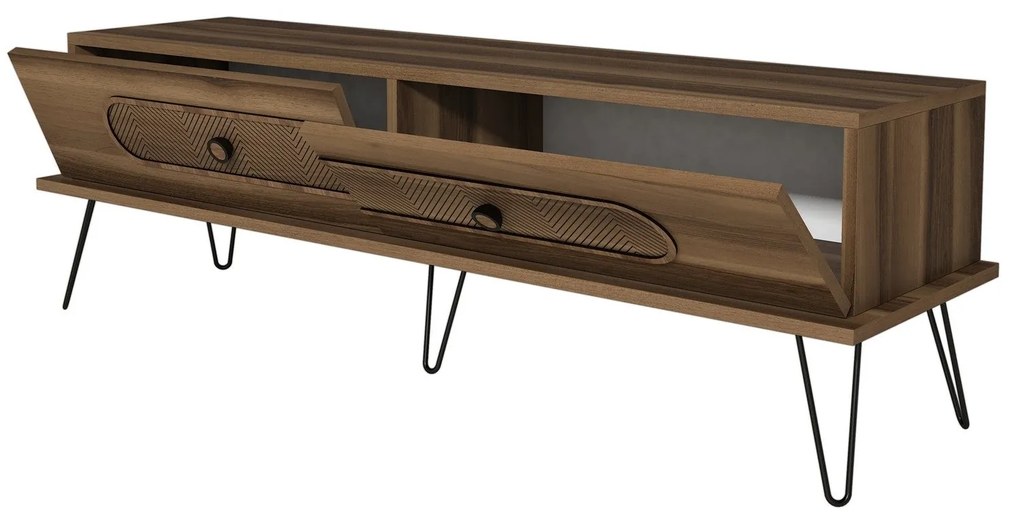 Móvel TV Stand Ekol – Nogueira – 145 cm x 45 cm x 40 cm