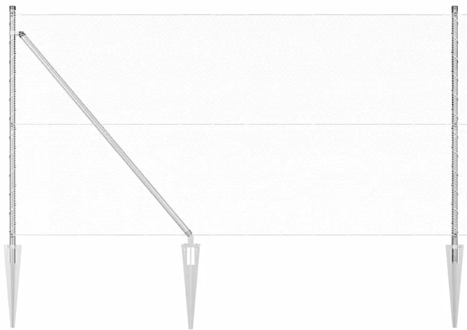 Cerca Hexagonal vidaXL 1,2x10 m de Aço Galvanizado