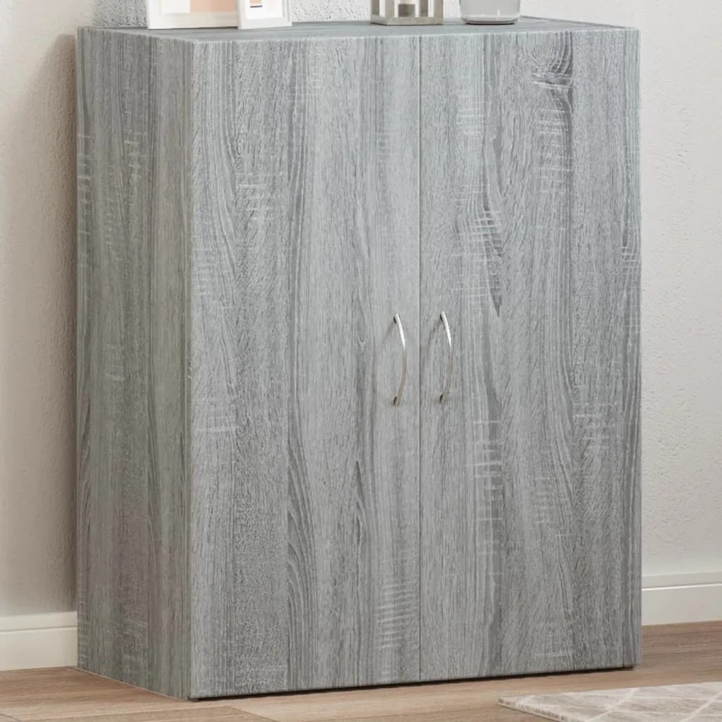 vidaXL Arquivador 60x32x77,5 cm derivados de madeira cinzento sonoma