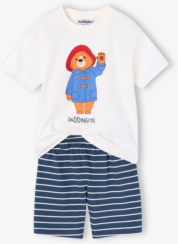 Pijama short às riscas Paddington riscas marinho