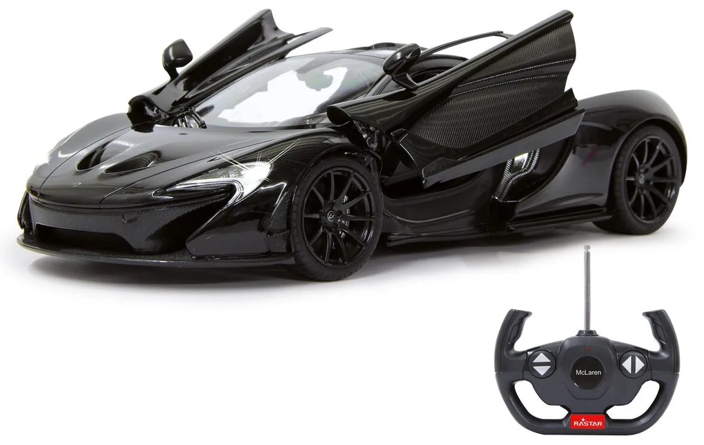 Carro telecomandado McLaren P1 1:14 27MHz Portas manuais preto