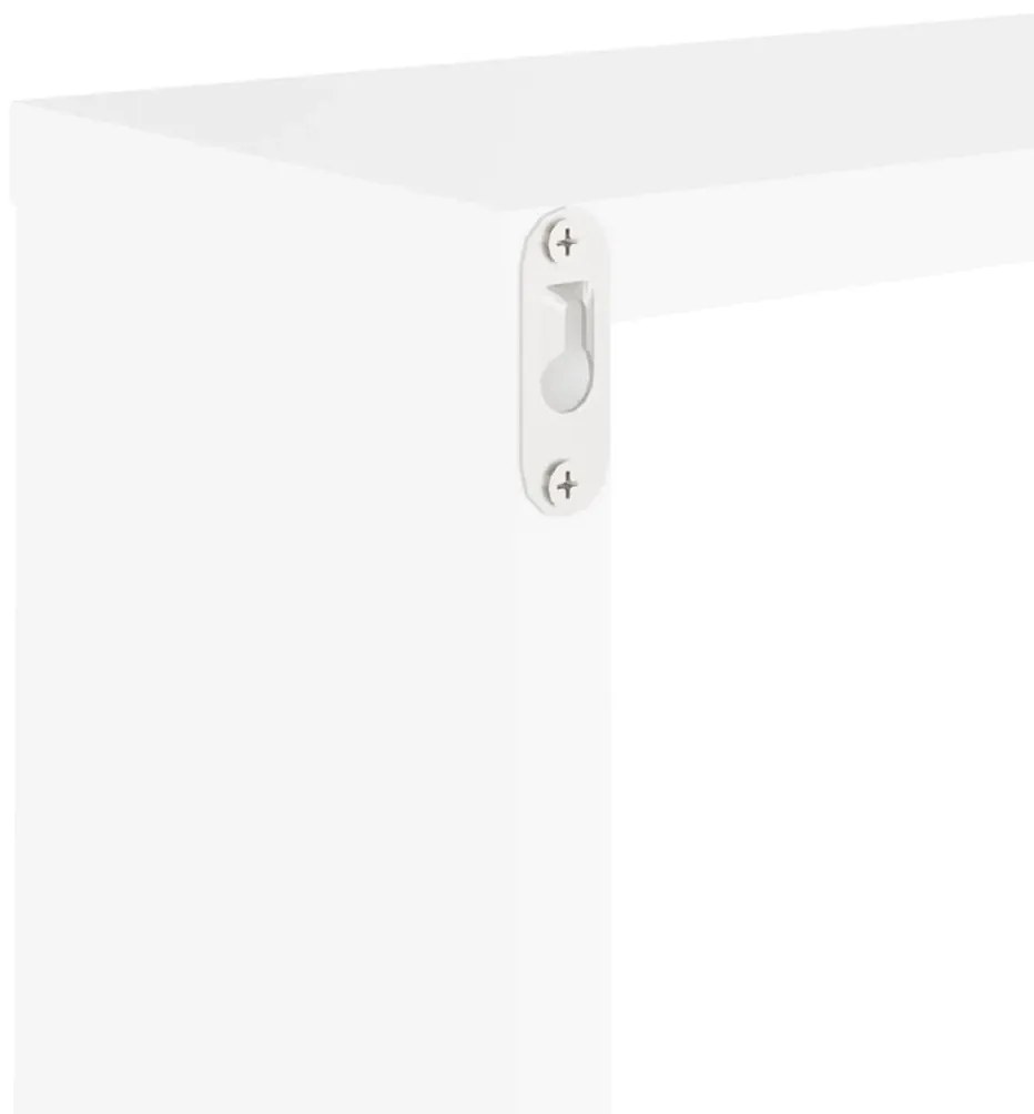 Prateleiras de parede em forma de cubo 2 pcs 30x15x30cm branco