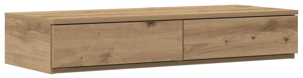 gavetas vidaXL Artisan Carvalho 80x36,5x16,5 cm em Madeira de Engenhar