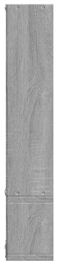 Estante 96x12x64 cm derivados de madeira cinzento sonoma