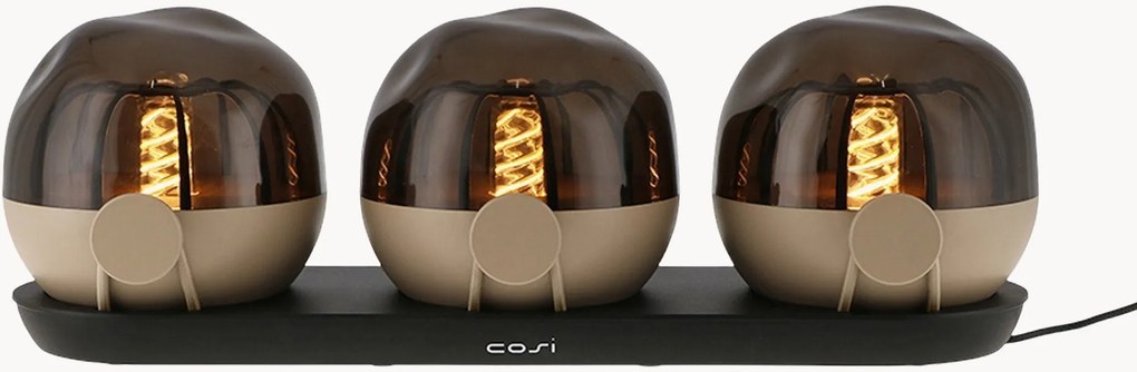 Candeeiros de mesa LED portáteis reguláveis para interior e exterior Cosisfera, conjunto de 4