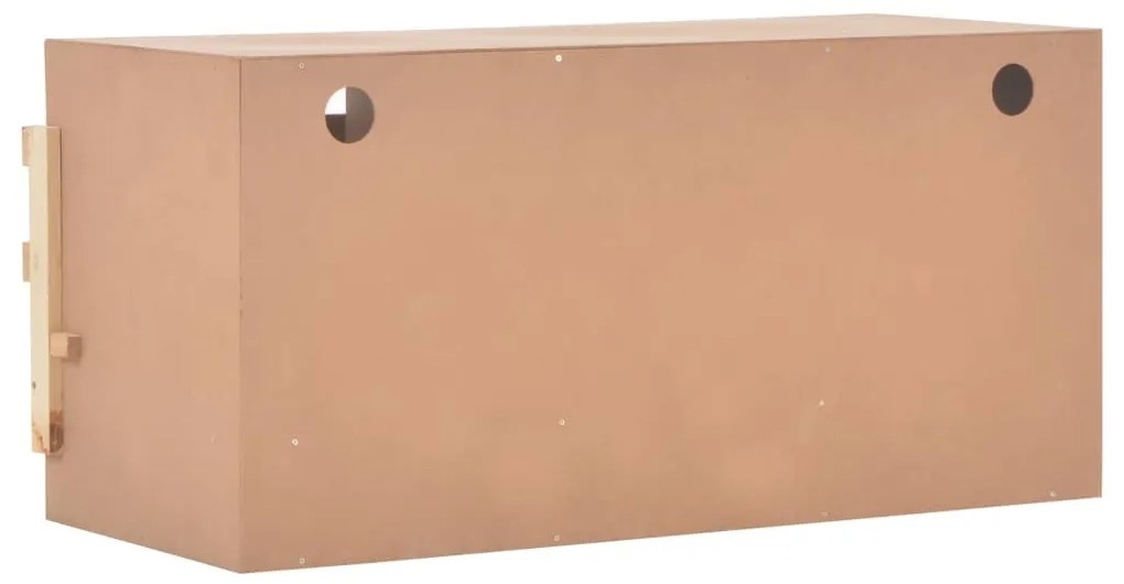Ninho p/ galinhas 3 compartimentos 96x40x45 cm pinho maciço