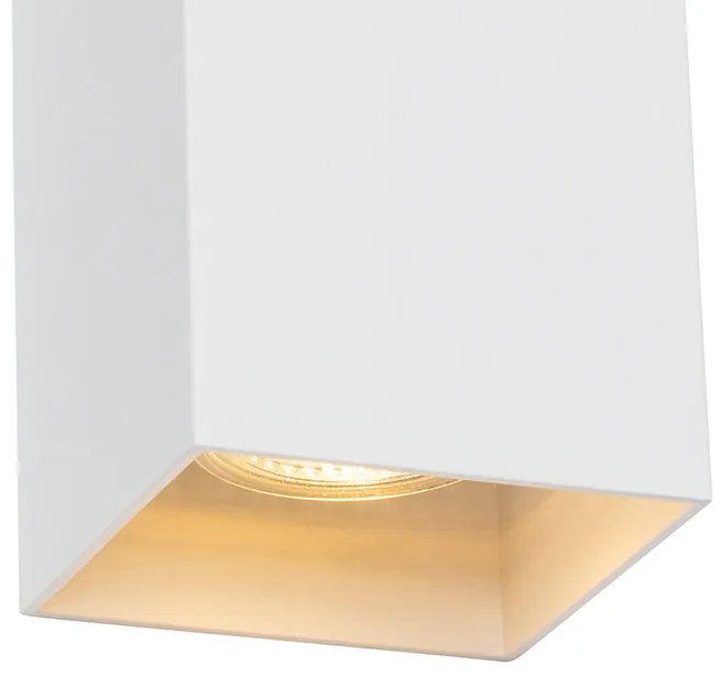 Candeeiro de parede quadrado design branco - Sabbir Design
