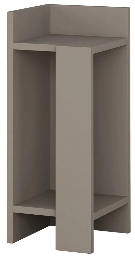 Mesa de Cabeceira Elos Left – Light Mocha – 25x60x27 cm