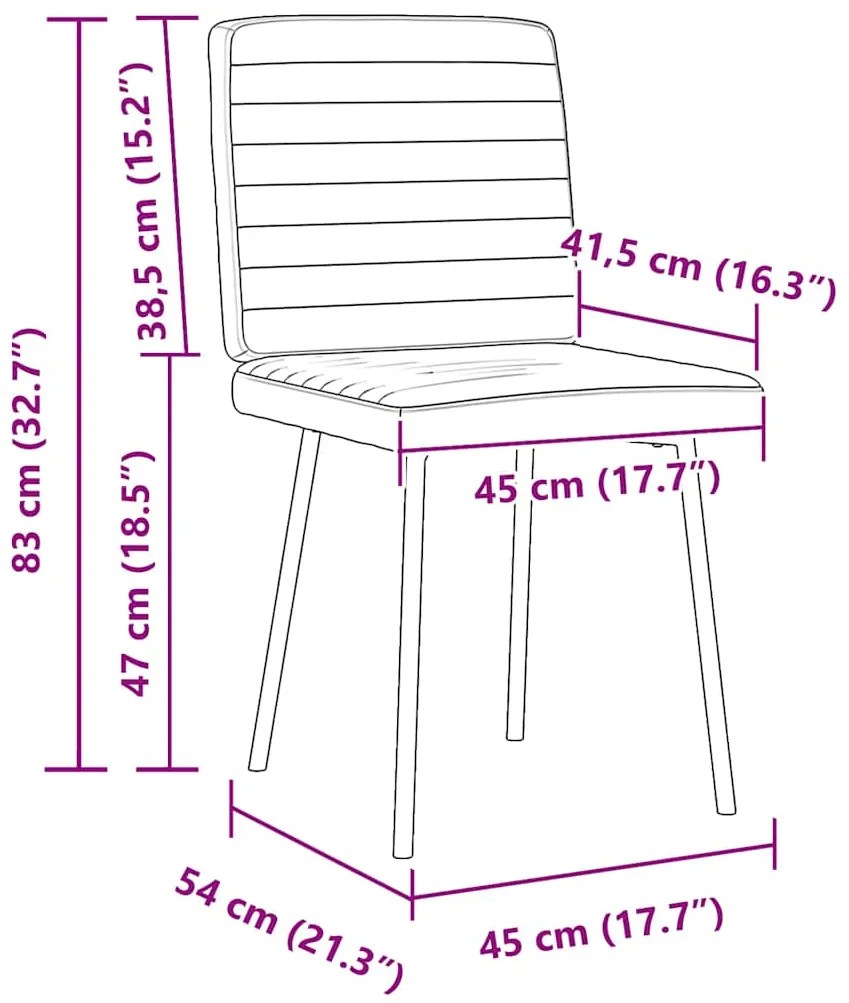 Cadeiras de jantar 2 pcs couro artificial branco