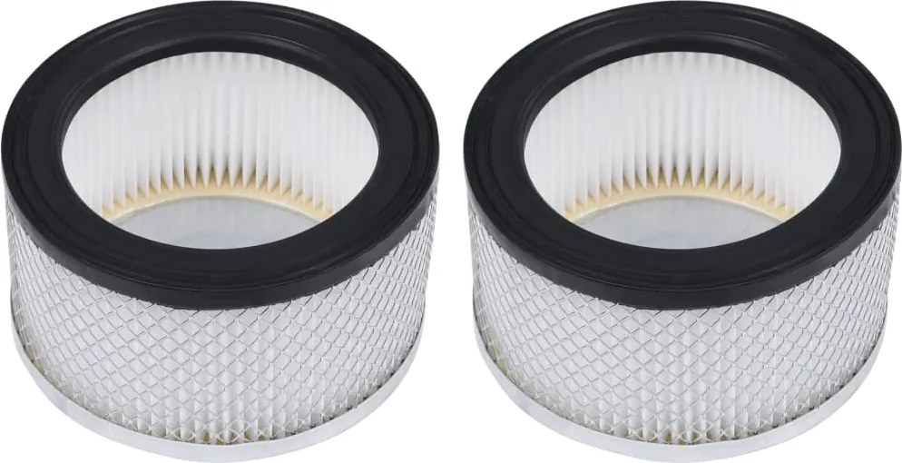 vidaXL Filtros HEPA laváveis para aspirador de cinzas 2 pcs