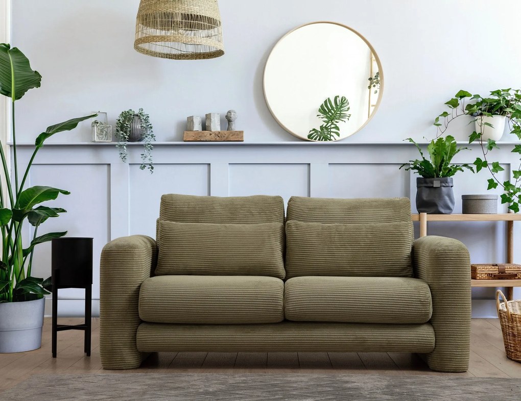 Sofá de 2 Lugares Lily – Verde – 180x97x73 cm