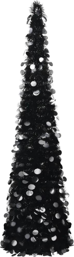 Árvore de Natal pop-up artificial 180 cm PET preto