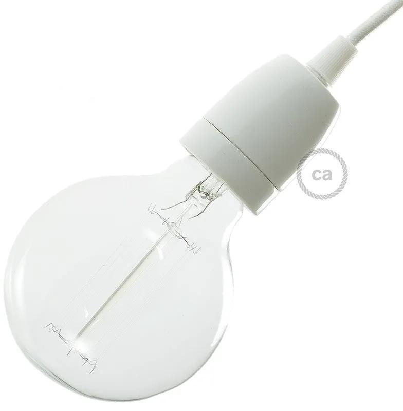 Porcelain E27 lamp holder kit - Branco