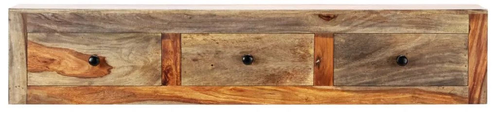 Mesa consola de parede 100x25x20 cm madeira de acácia maciça