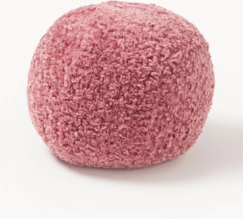 Almofada decorativa redonda em teddy Dotty