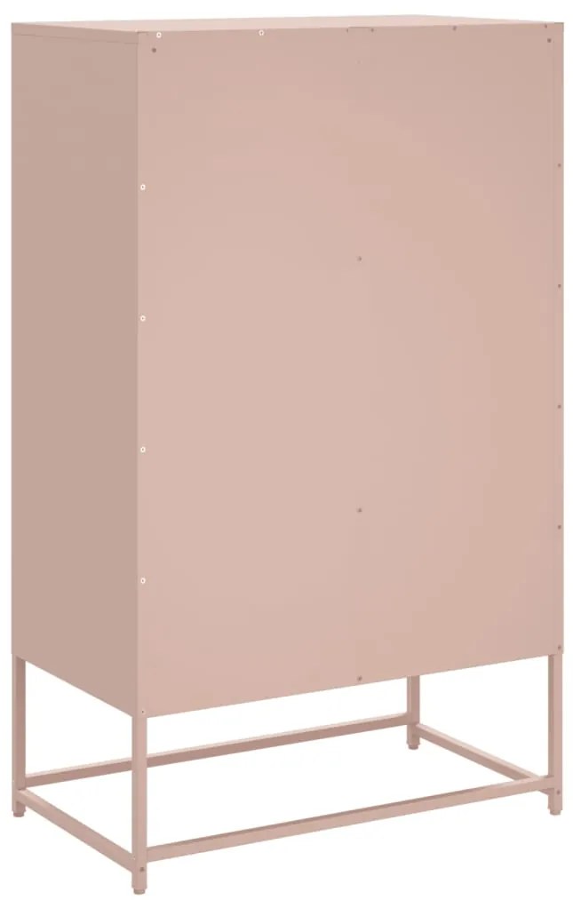 Móvel alto 68x39x111,5 cm aço rosa