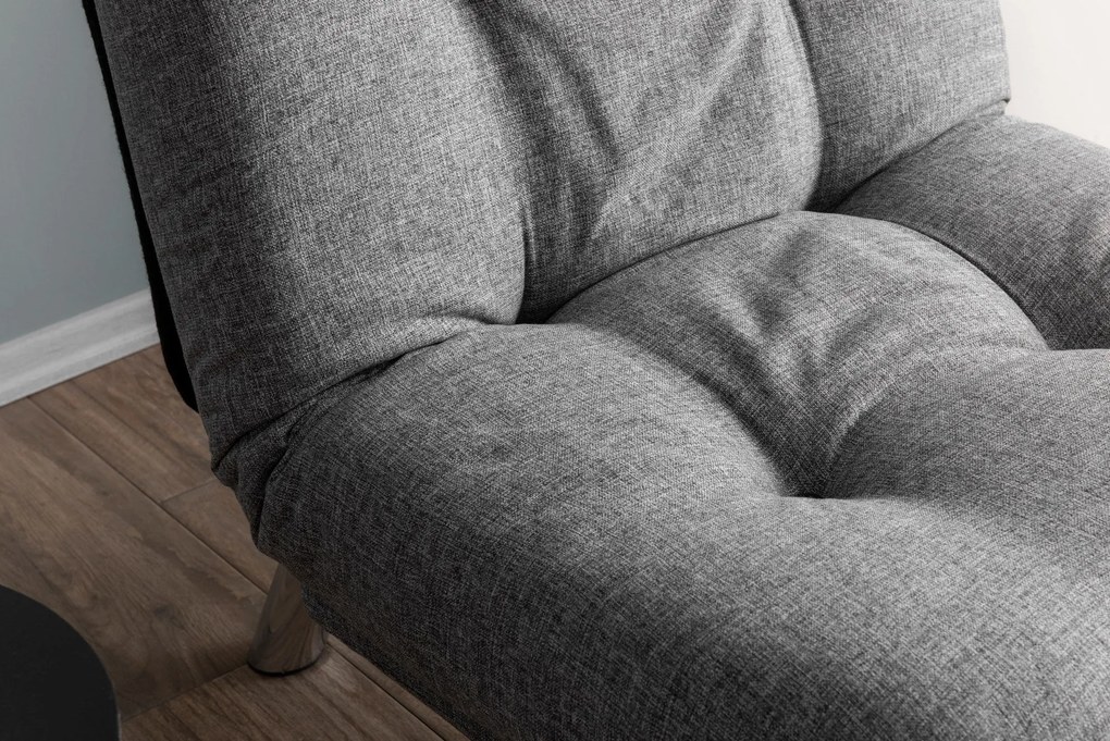 Sofá-Cama Individual Misa – Cinzento Claro – 110x70 cm