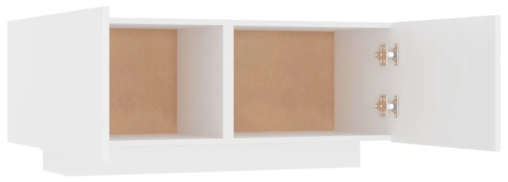 Móvel de TV 100x35x40 cm contraplacado branco