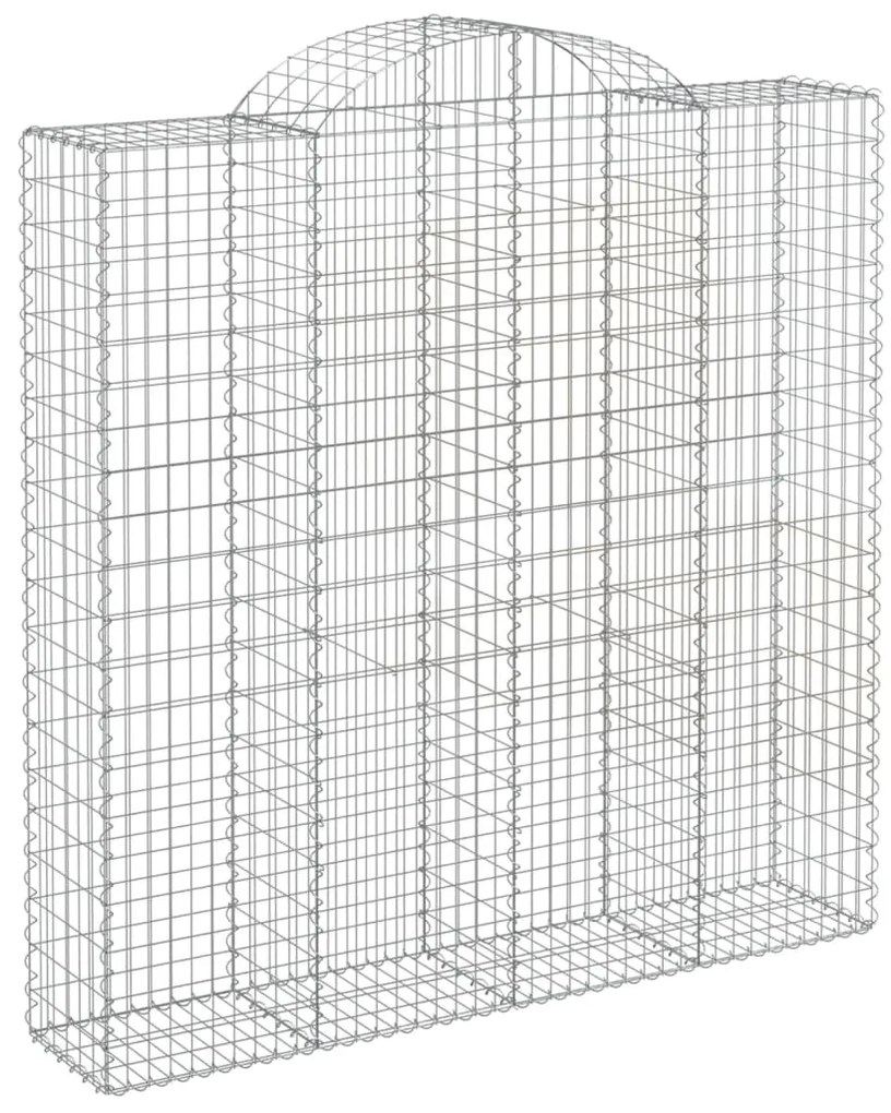 Cestos gabião arqueados 8pcs 200x50x200/220cm ferro galvanizado