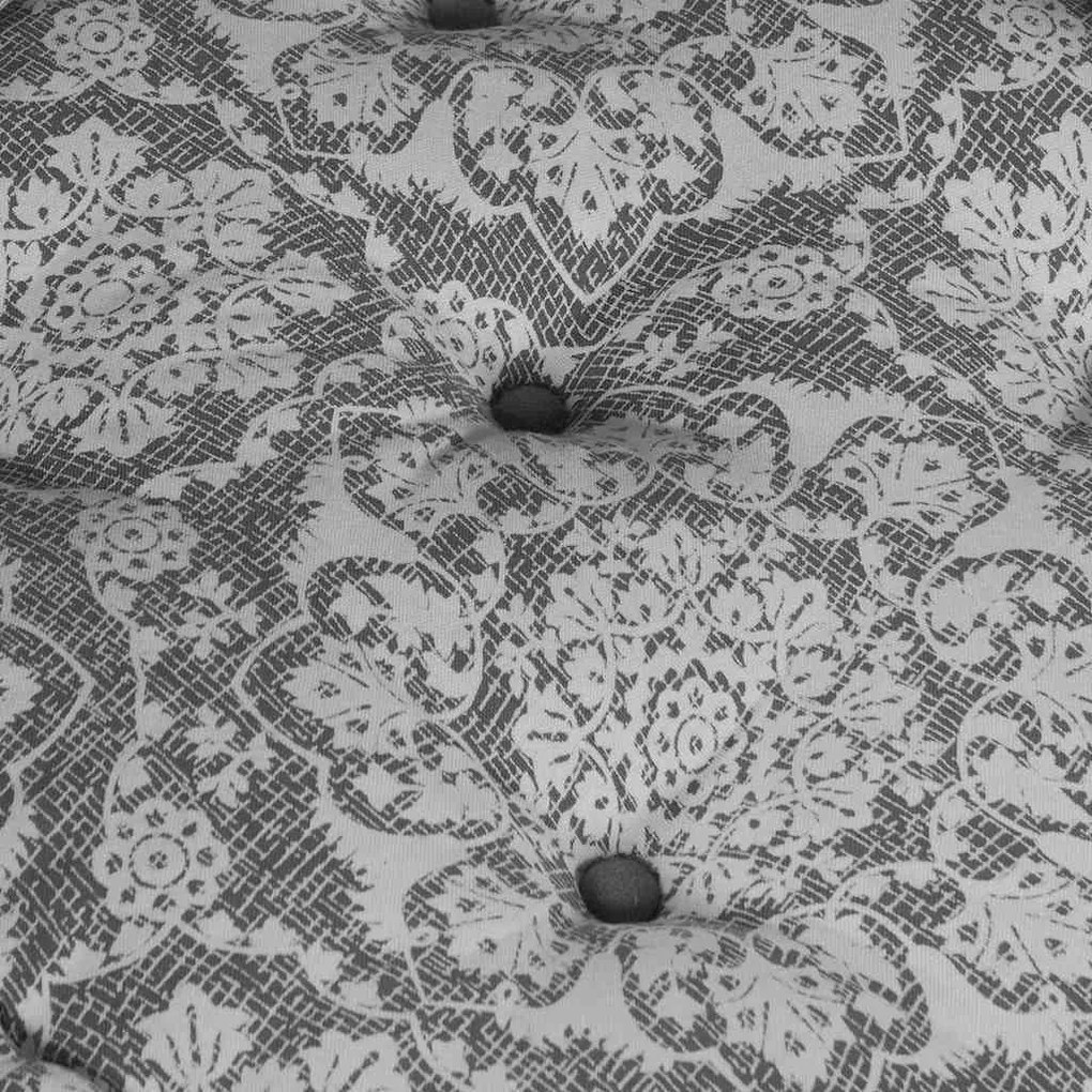 Sofá Puff Modular 2 Lugares Conversível Cinza Claro