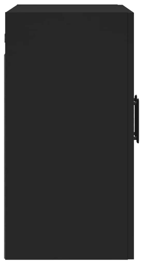 Armário parede 60x31x60 cm derivados de madeira preto