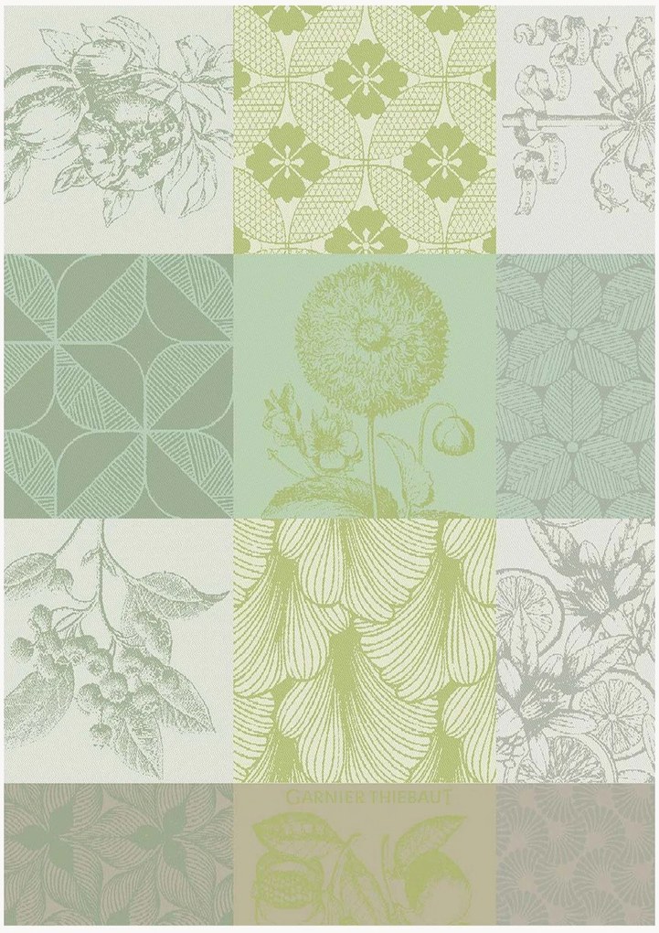 Toalhas de chá em tecido jacquard de algodão Mille, conjunto de 4