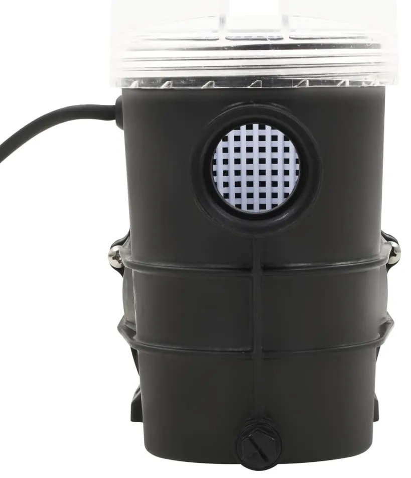 Bomba de piscina com temporizador preto 0,25 HP 8000 L/h