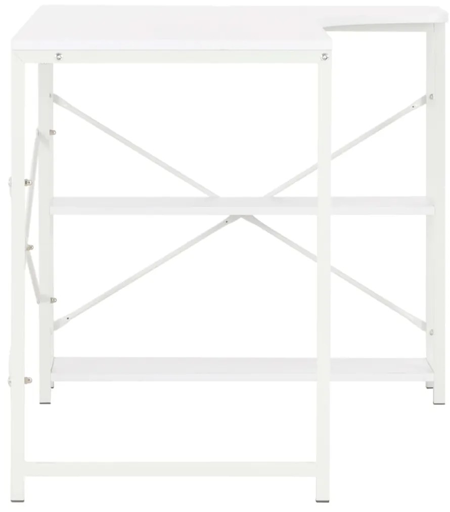 Secretária de computador 120x72x70 cm branco