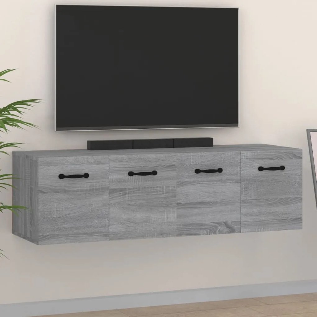 3115658 vidaXL Armários parede 2pcs 80x35x36,5 cm madeira proces. cinza sonoma