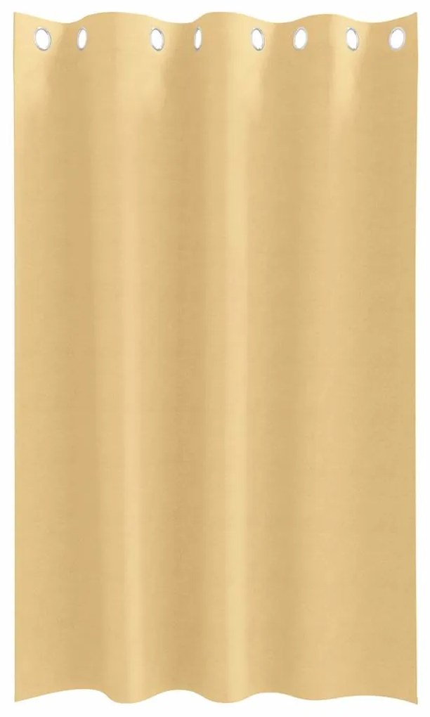 Cortinas com cortinas 2 pcs Bege 175 x 140 cm Poliéster