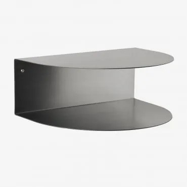 Estante De Parede ↔︎ 40 Cm Em Aço Taifa Cinza Cromado - Sklum
