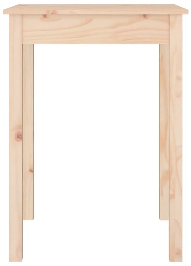 Mesa de jantar 55x55x75 cm madeira de pinho maciça