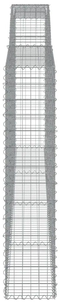 Cestos gabião arqueados 5pcs 400x30x140/160cm ferro galvanizado